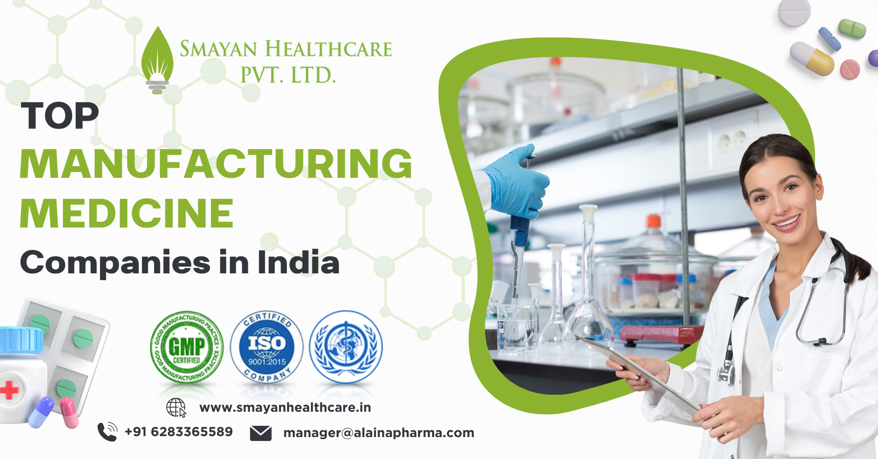 Top medicine manufacturing companies In India